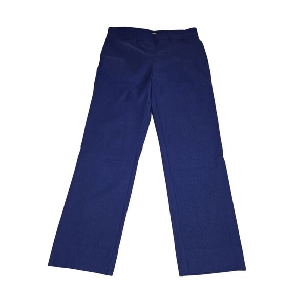 Hilary Radley Blue Pull-On Pants M Stretch Comfort Work Wear Straight Leg - Picture 2 of 7